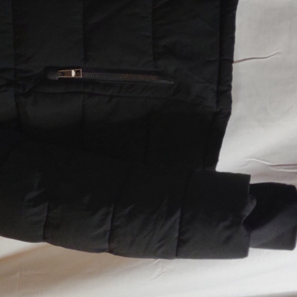 Michael Kors Lady's  Black Puffer Coat w/Quilted Collar - Size Large - Picture 6 of 16